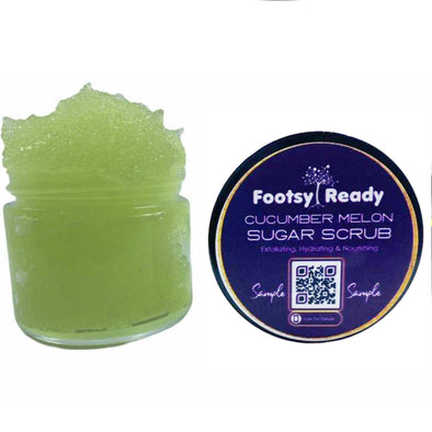 Footsy Ready Cucumber Melon Glow Exfoliating, Hydrating & Nourishing  Sugar Scrub
