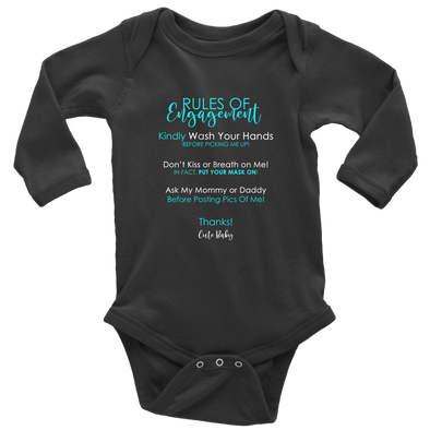 Rules of Engagement Baby Onsie Long Sleeve